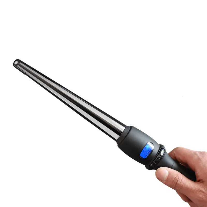 LCD curlers conical curling iron single tube ceramic glaze cone electric hair curly hair X251114
