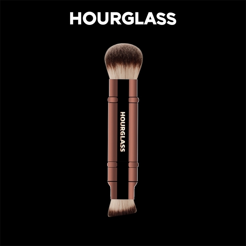 Hourglass Makeup Brush No26 Double Head Retractable Foundation Brush Fiber Smudge Face Makeup Brush 251016
