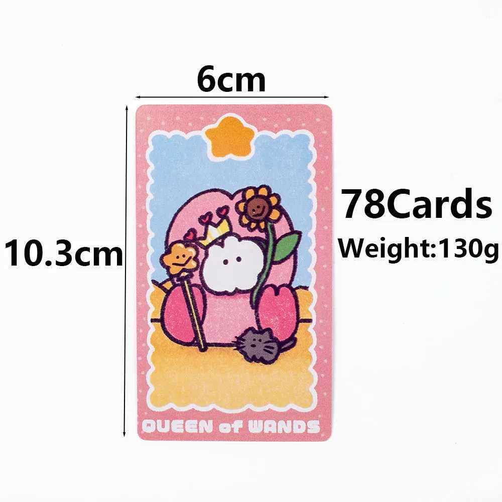 1036Cm Mokmokchan Tarot 78Pcs Kawaii Tarot Cards Playing Game Cards Desktop Toy Entertainment C251114