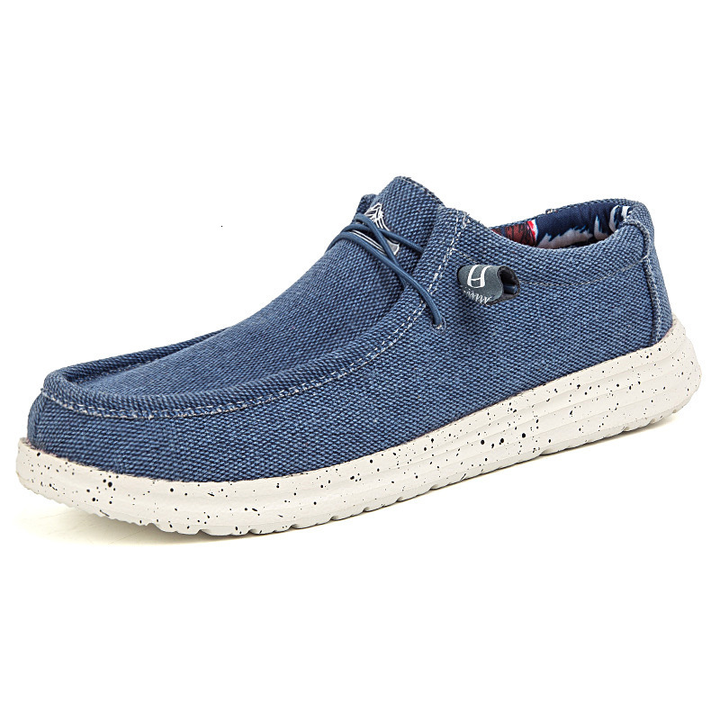 Men Casual Shoes Slip on Canvas Loafers Comfortable Walking Flats for Man Dude Non Slip Soft Moccasins Sneakers Summer 250106