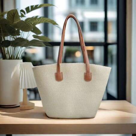 Handmade Beach Bag Handmade Grass For Women 2025 New Style Large Capacity Temperament Woven Hand-Held Shoulder Armpit Beach Bag Kq2