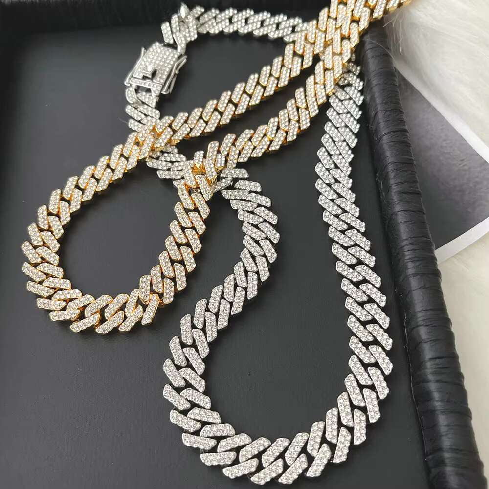 New Styles Hip Hop Paved Rhinestones Cuban Chain CZ Bling Necklaces