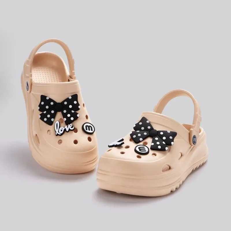 Womens Clogs New Arrival Fashion Cute Slide DIY Cute Bow Sandals Outdoor Beach Sandals W250414