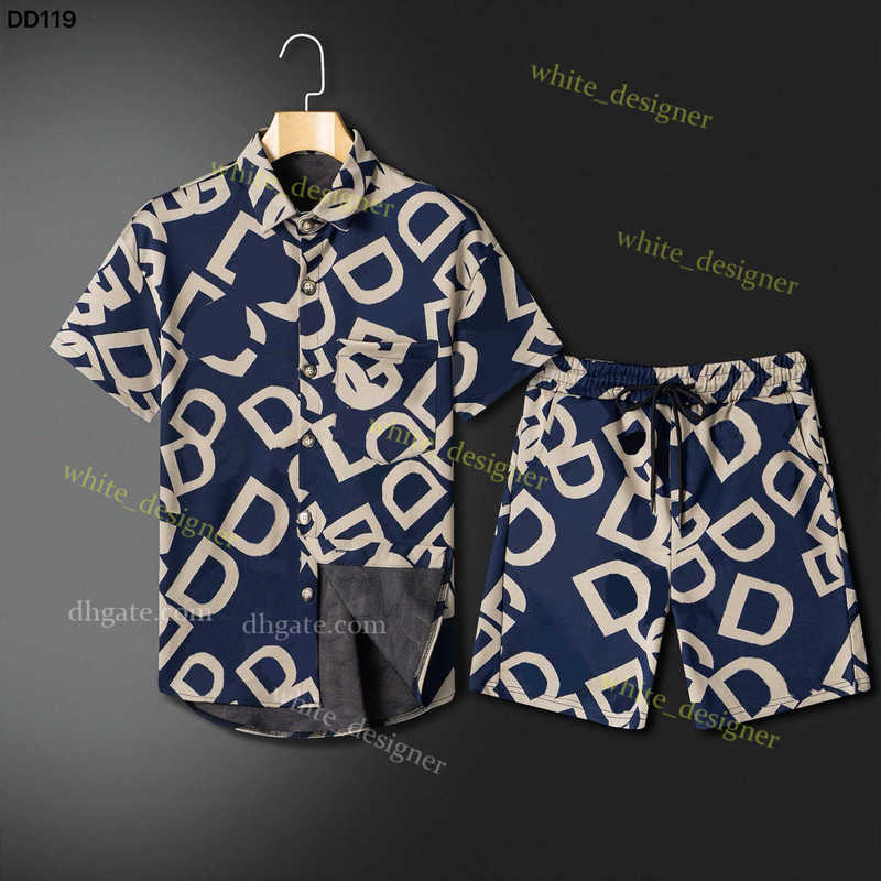 Luxury tracksuit men Jogger shirts Cardigan Suit Men top quality summer set Short Pants Tshirt Designer loose shorts and t shirt set for vacation size M4XL F7WV