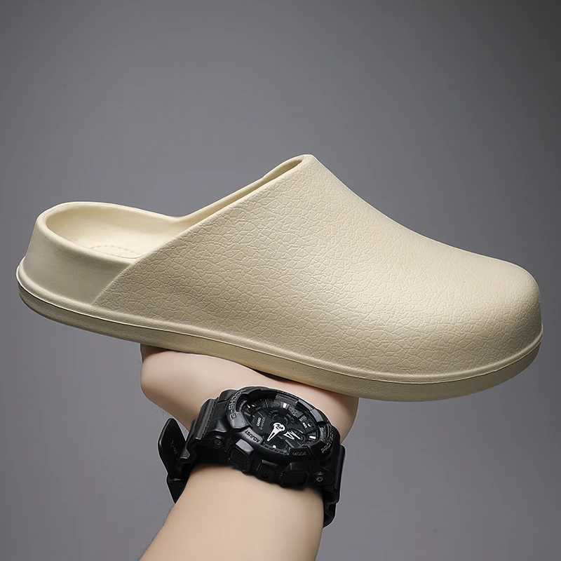 Summer couple sandals light EVA indoor mens casual home mule outdoor beach smooth womens semi-trailer chef shoes W250414