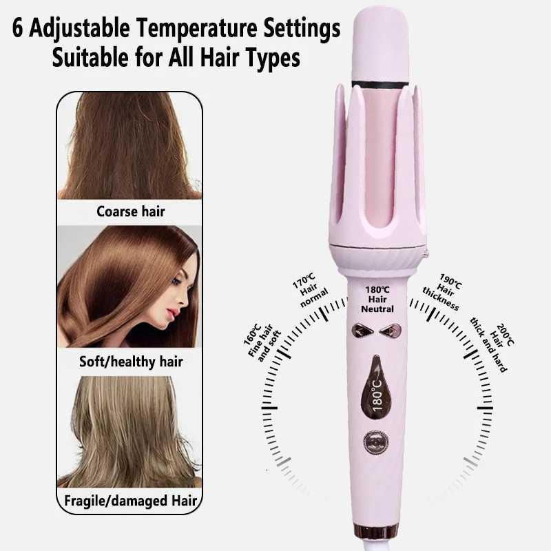 3 in 1 Automatic Curling Iron Straight Hair Comb 32mm 25mm Tube Hair Curler Heating Straightener Easy to Use Head ReplacementT251114