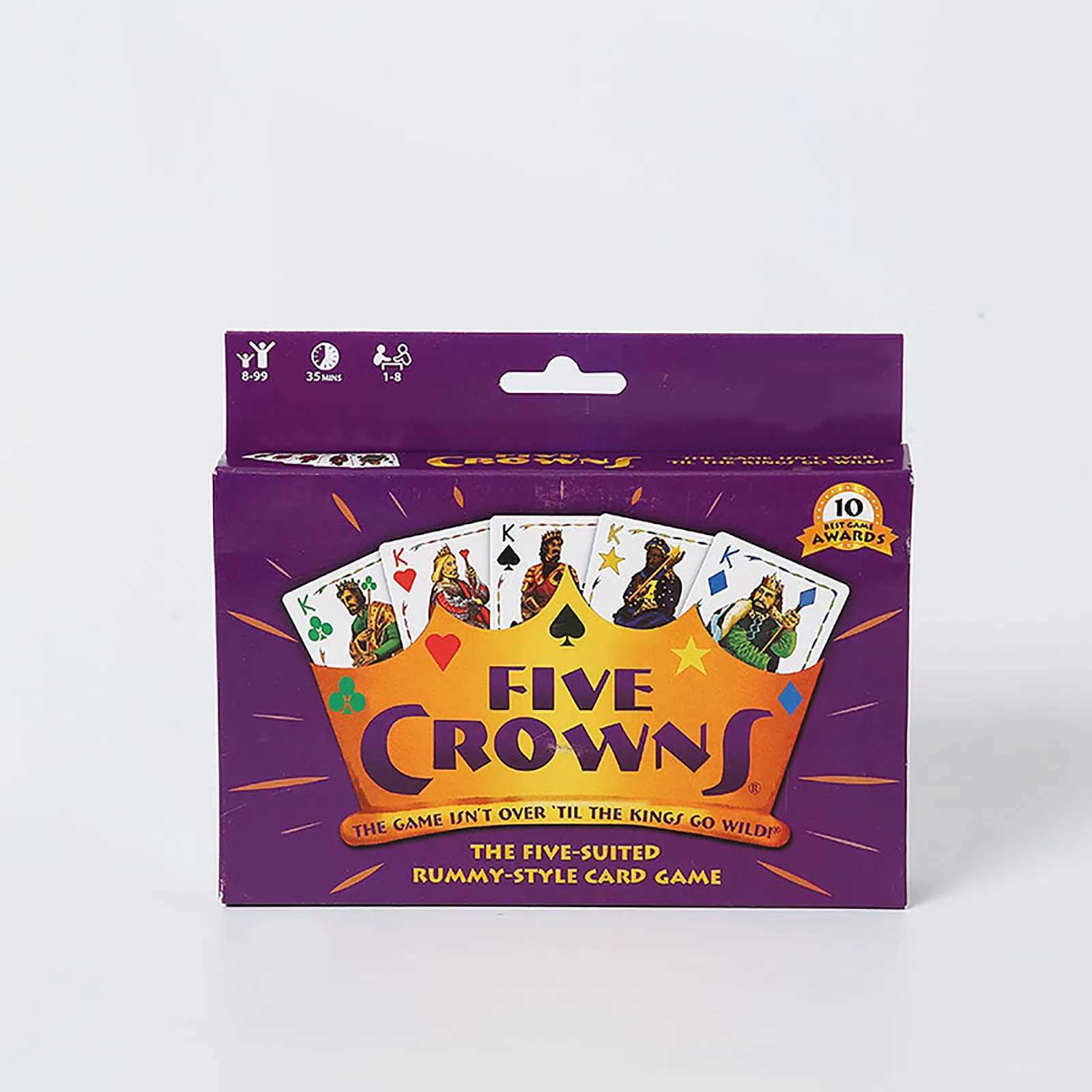 New Party Fun Card Game-Collectible Tin Card Game With Rummy-Style Night Favorite Families Party-5 Crowns Card Game Decoration C251114