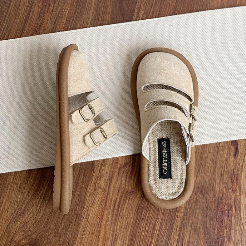 Free shipping designer slippers women off white brown comfortable breathable wear-resisting outdoor sandals new
