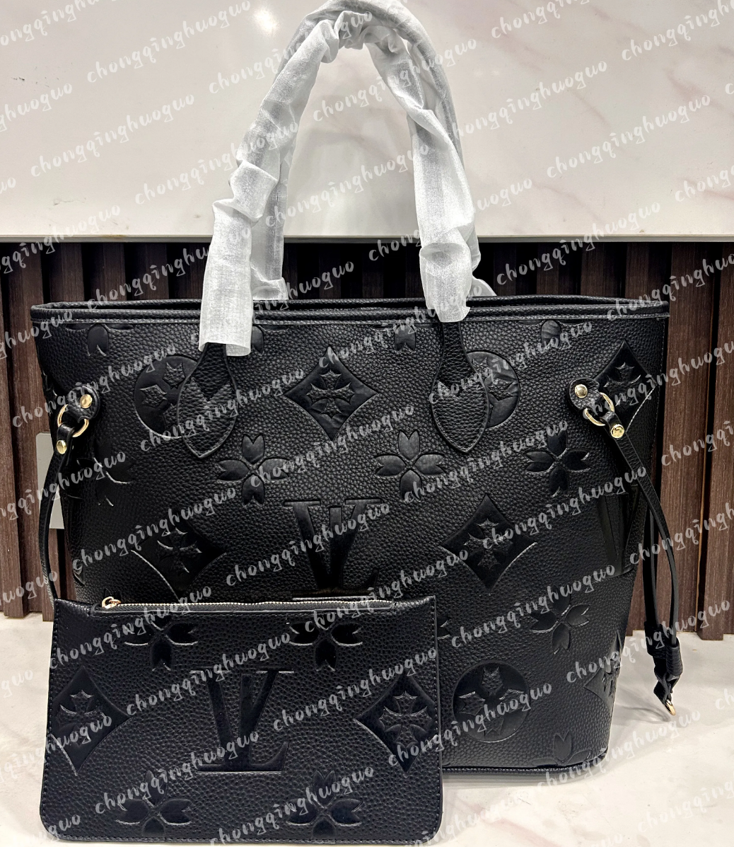 Luxury Bag Handbag Designer Classic Handbag High Quality 2-piece Set Transparent Fashion Womens Leather Womens Handbag Retro Shoulder Bag Crossbody Bag