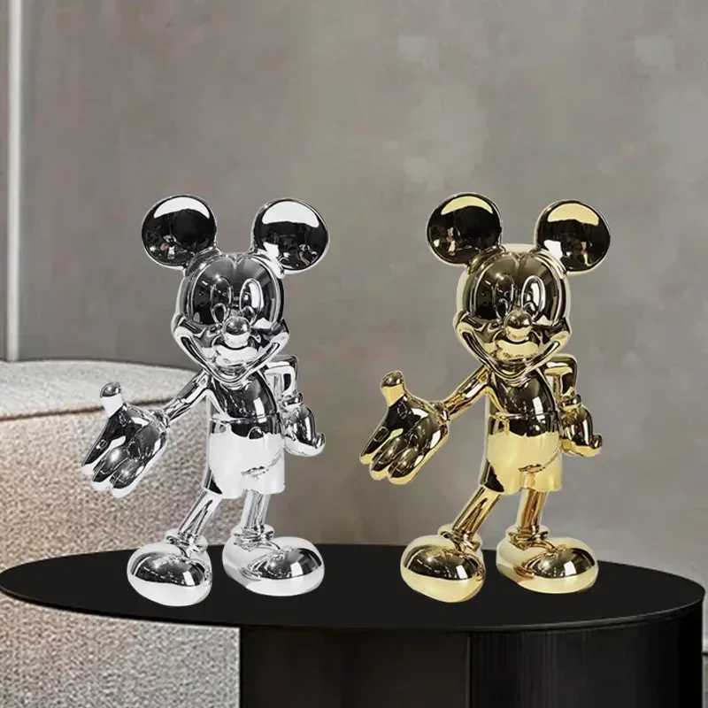 Disney 30cm Minnie Mouse Action Character Resin Statue Character Series Doll Fashion Model Toy Life Room Decoration Gift Y2504014