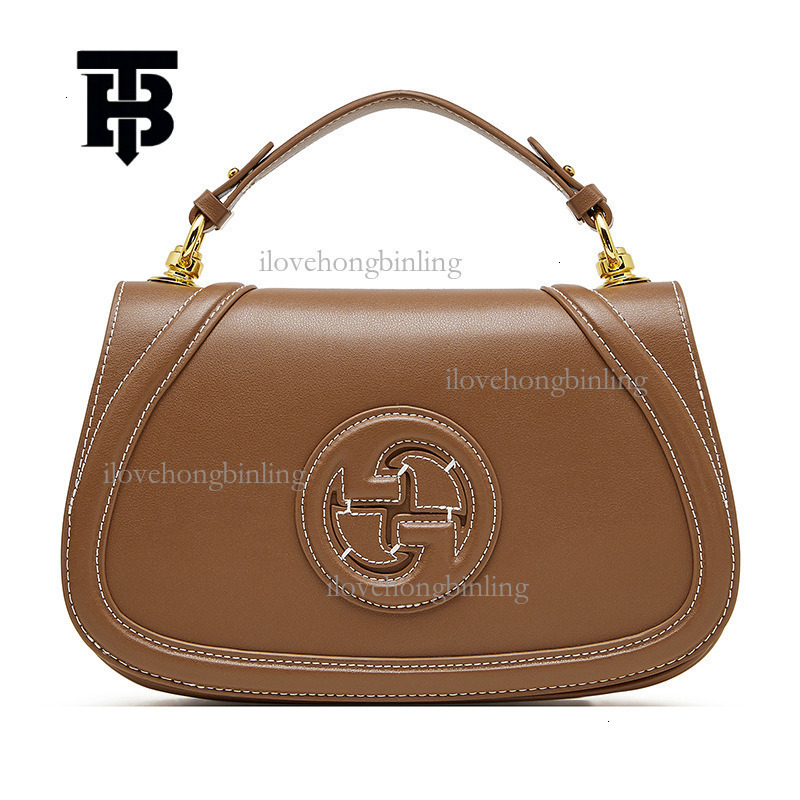 TB BHULAMTE Saddle Bag For Women 2025 New Genuine Leather Designer Bags High-end Retro Single Shoulder Crossbody Luxury Bag Versatile Light Luxury Und