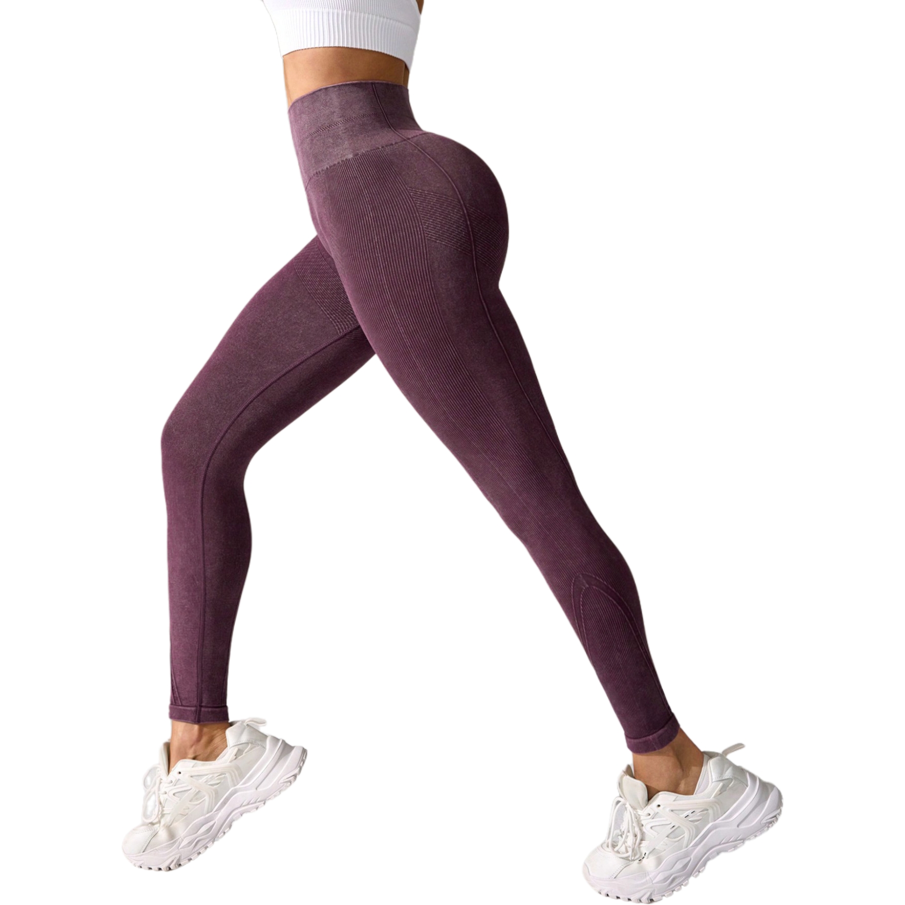 Premium Stretch Fabric Fitness Leggings Ideal for Sports Activities
