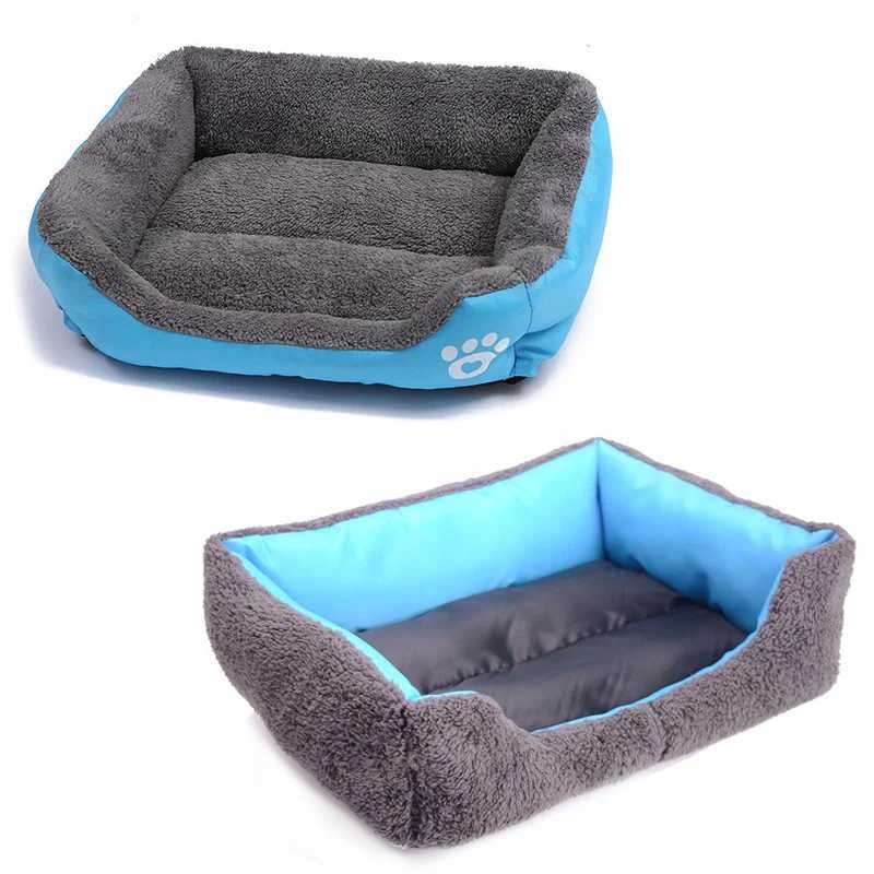 Large Pet Dog Bed Square Plush Dog House Summer Washable Cat Mat Waterproof Mat Pet Mat Medium sized Dog Pet Supplies X250412