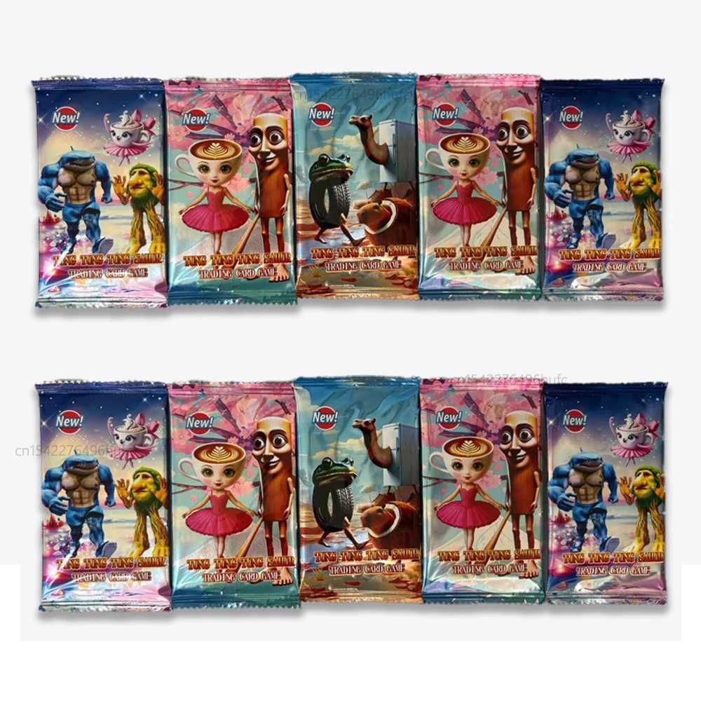 new 288PCS Italian Brainrot Collection Cards Toy Tungtungtung Sahur Tralalero Tralala Card Game Trading Cards Kids Birthday Gift C251114