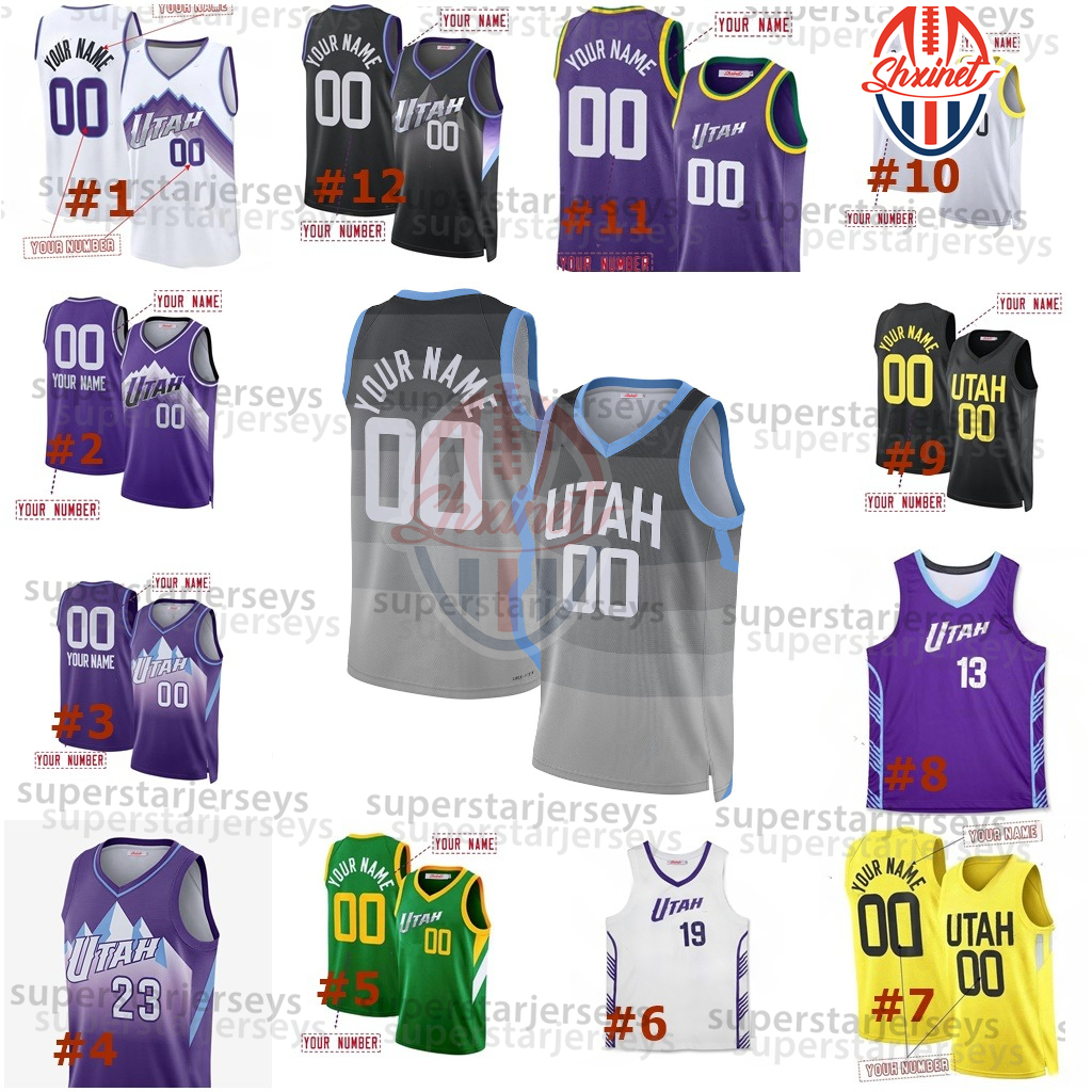 Ace Bailey 2025-26 City Basketball Jersey Walter Clayton Jr. Clarkson Keyonte George Markkanen Mykhailiuk Sexton Taylor Hendricks Love John Tonje
