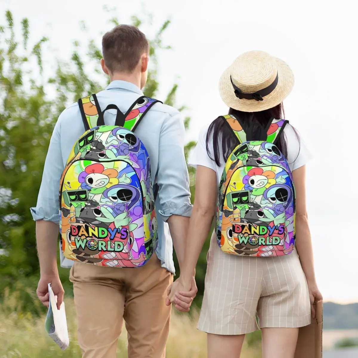 Dandys World Cool Backpack Lightweight High School Hiking Travel Game Daypack for Men Women Laptop Computer Shoulder BagW251113