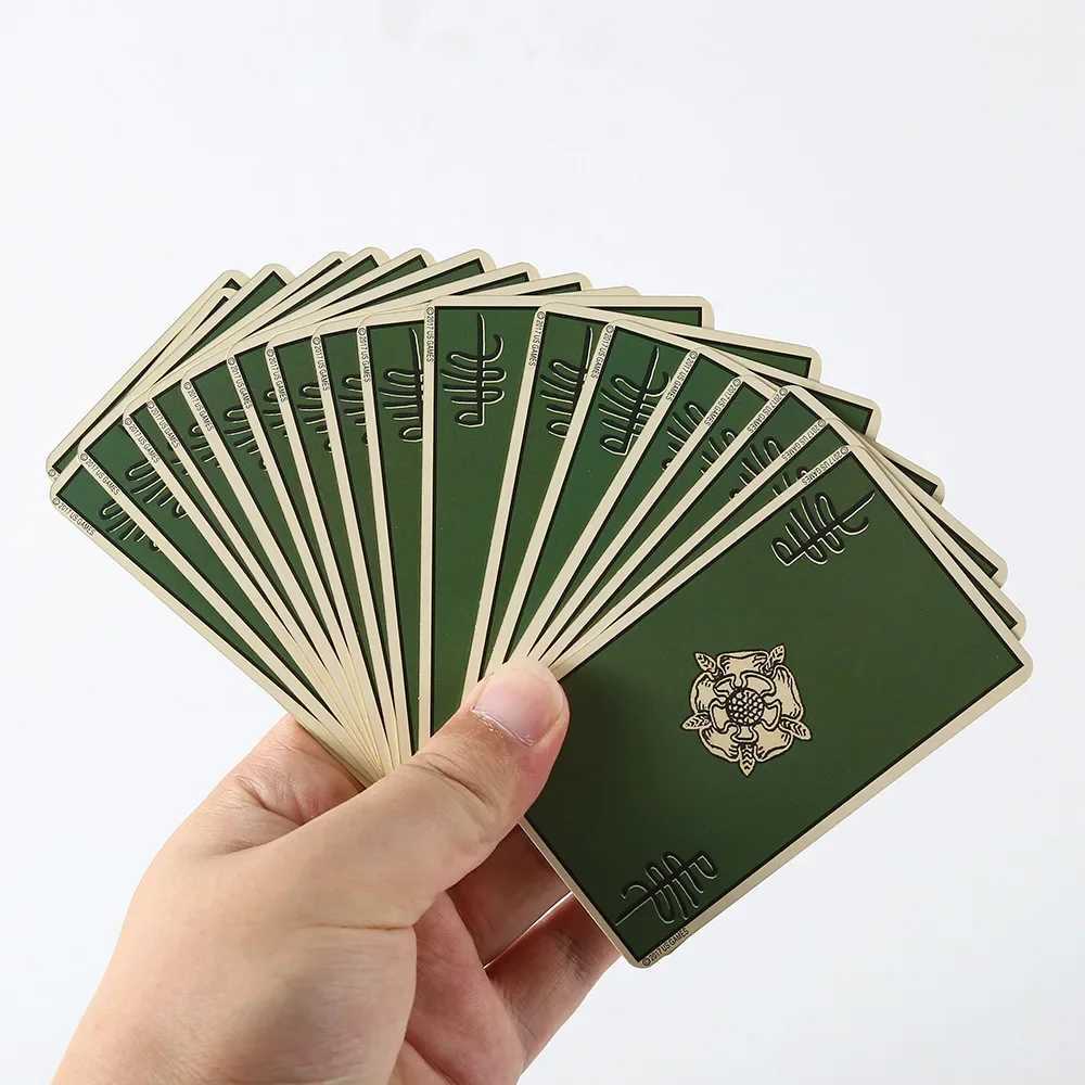 Borderless Edition tarot Deck gold Edge Tarot Oracle Cards 78 Cards Tin Metal Box Party Personal Entertainment Cards Game C251114