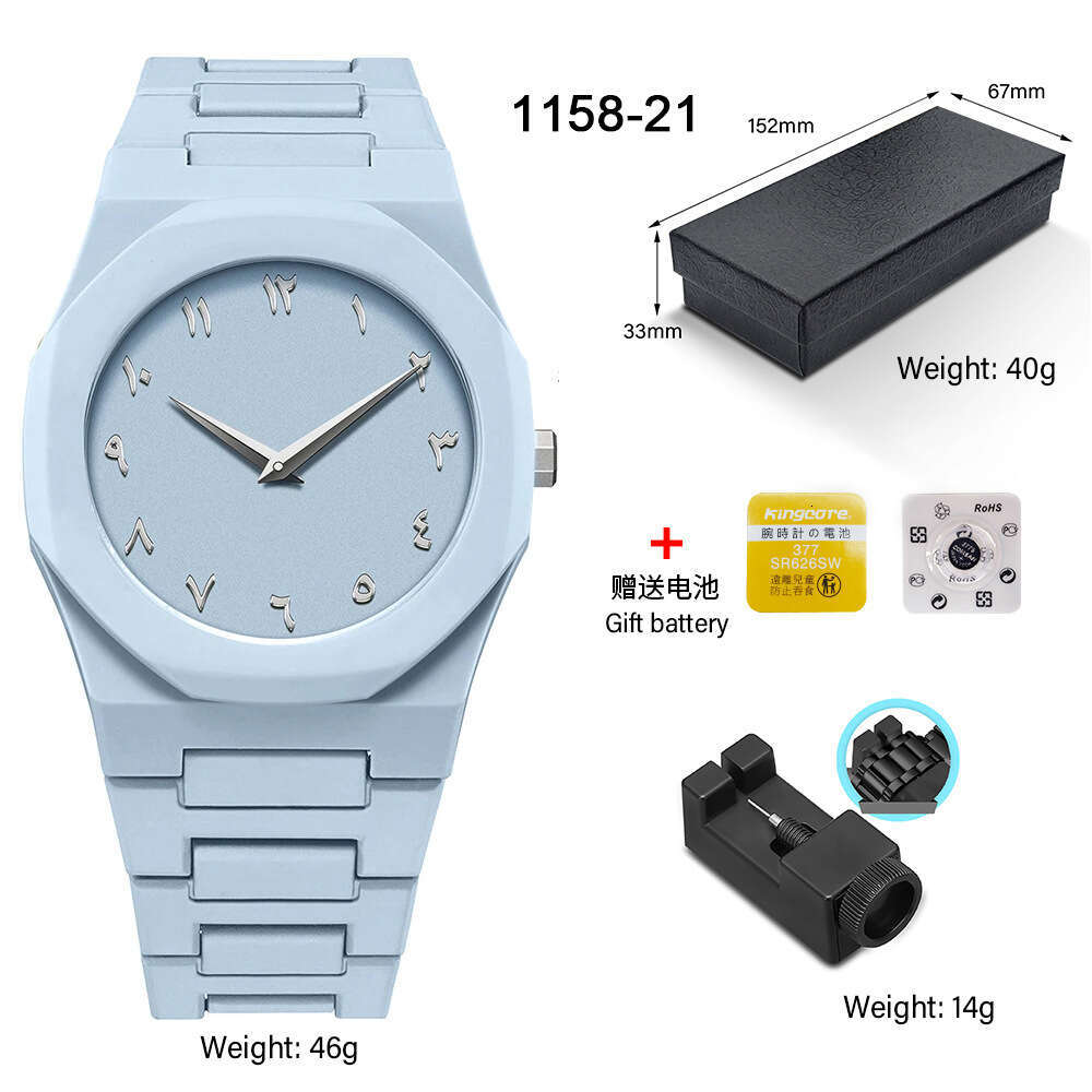 High-End Waterproof Unisex Watch Popular Dopamine Style Men's Quartz Niche Series Durable Wristwatch