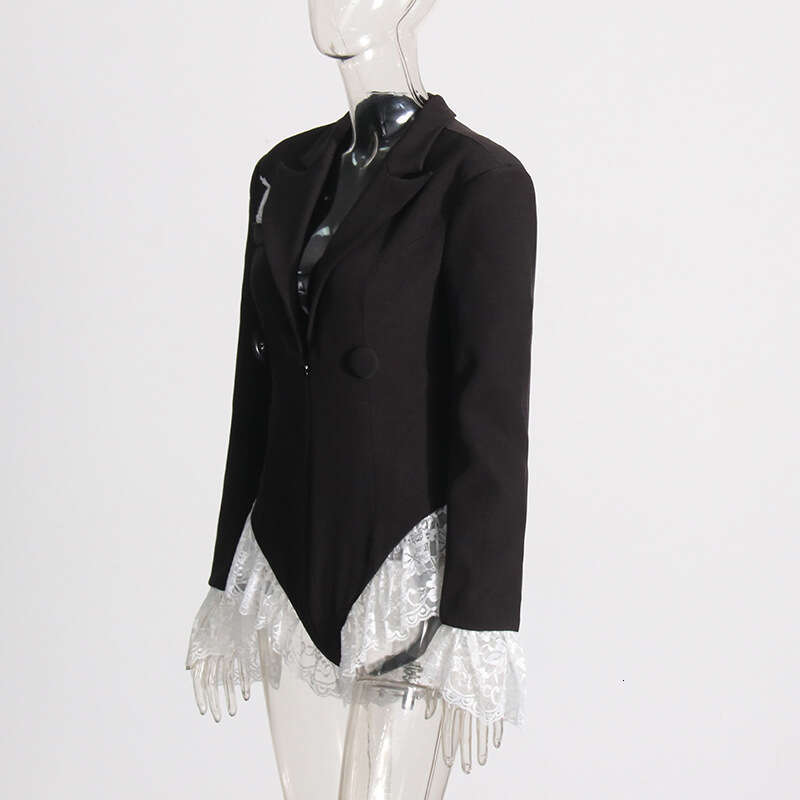 Designer Trendsetting V-Neck Lace Patchwork Suit Jumpsuit for Ladies