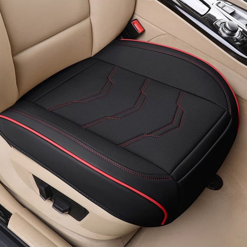 Automotive single piece four season universal car driver and passenger half package seat cover without backrest cushion
