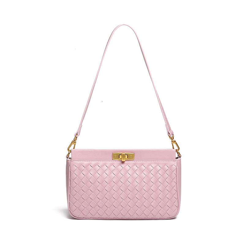 Small Square Bag Women's Fashion PU Leather Woven Bag Designer Crossbody Shoulder Bag