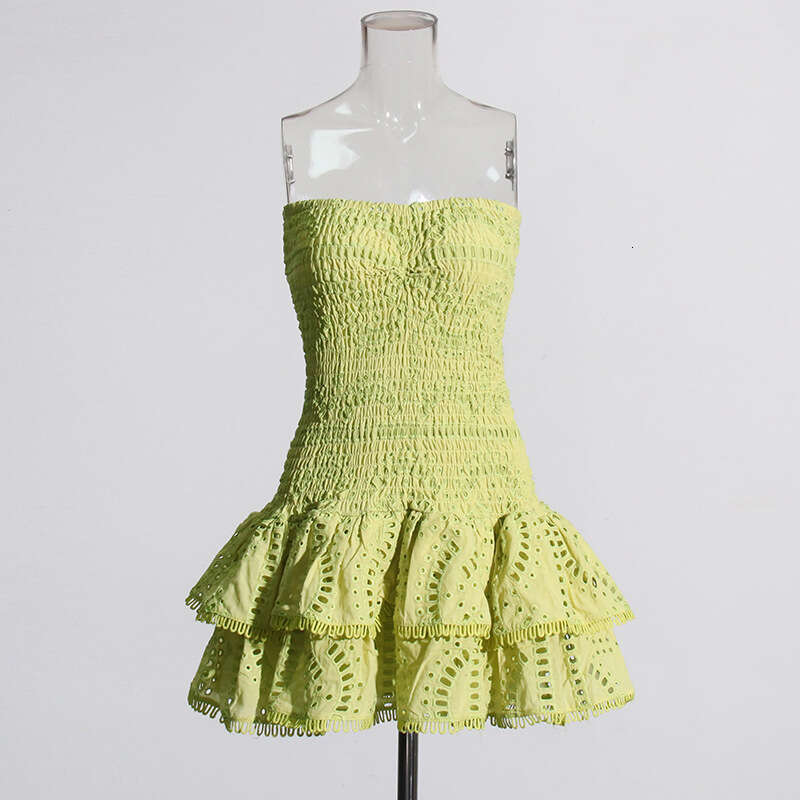 Designer Sexy Fashion Embroidered Mini Skirt with Ruffles for Women 2025 Spring Collection