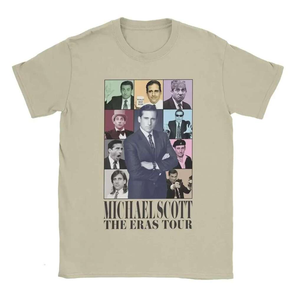 Michael Scott Eras Tour T Shirts The Office Funny Tees Short Sleeve Crew Neck Shirt Women Clothing