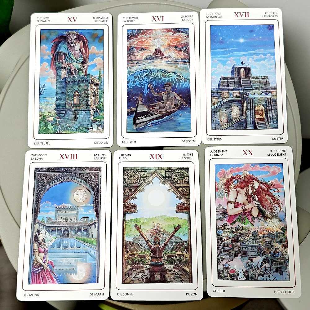 127cm 78 Pcs Sacred Sites Tarot Colorful Tarot Cards Connect with The Age-old Wisdom of Temples Shrines and Sacred Places C251114