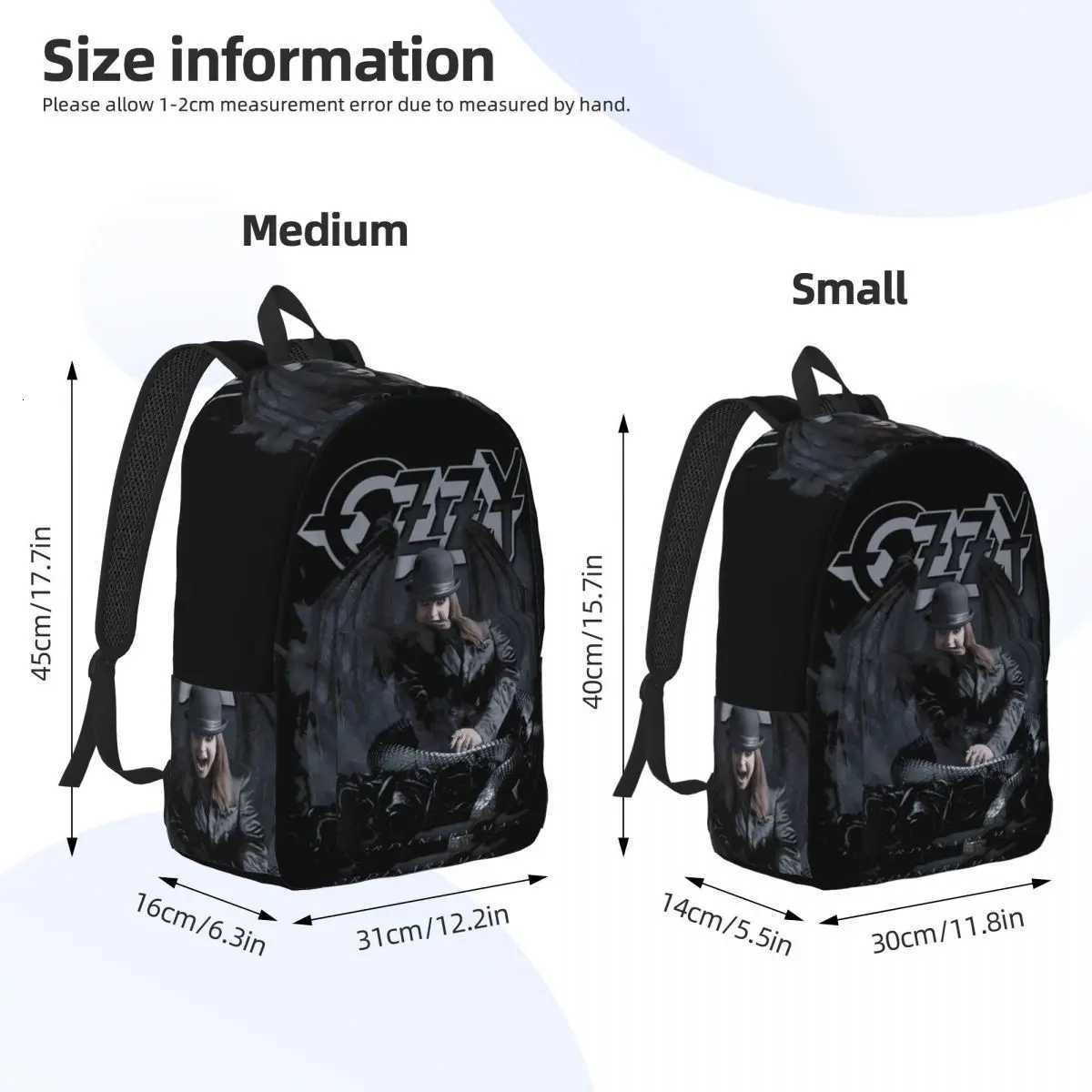 Heavy Metal Rock Ozzy Osbourne Ordinary Man Snakes Backpack Workout Backpacks Women Men High School Bags Design Big RucksackW251113
