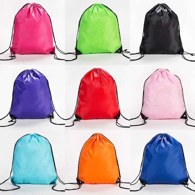 Waterproof Drawstring Backpack with Oxford Cloth for Swimming Sports Beach and TravelW251113