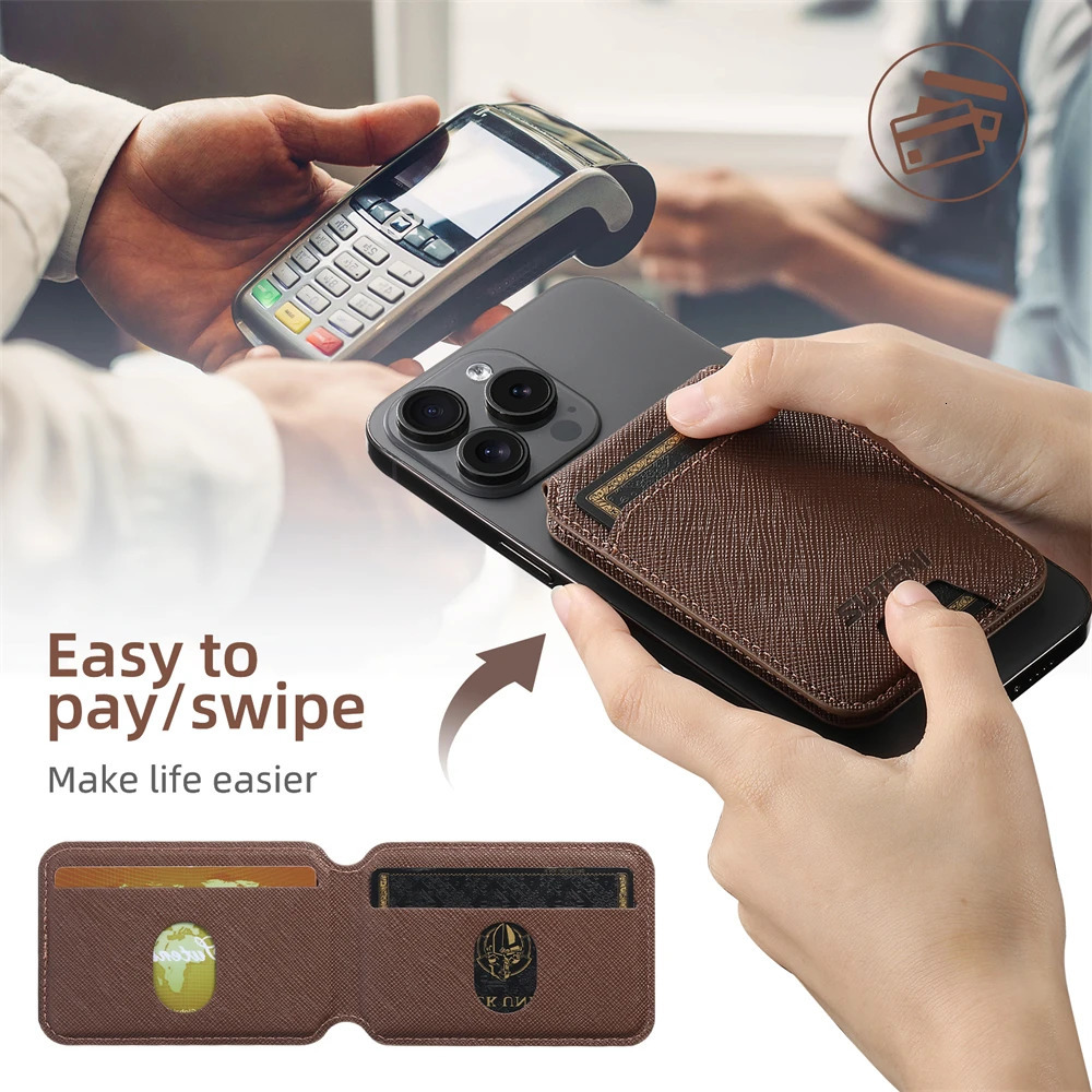 Wallet Phone Case For iPhone 17 17Air 12 13 14 15 Plus 16 Pro Max Card Holder Leather Magnetic Pocket For Magsafe Wallet Cover 251113