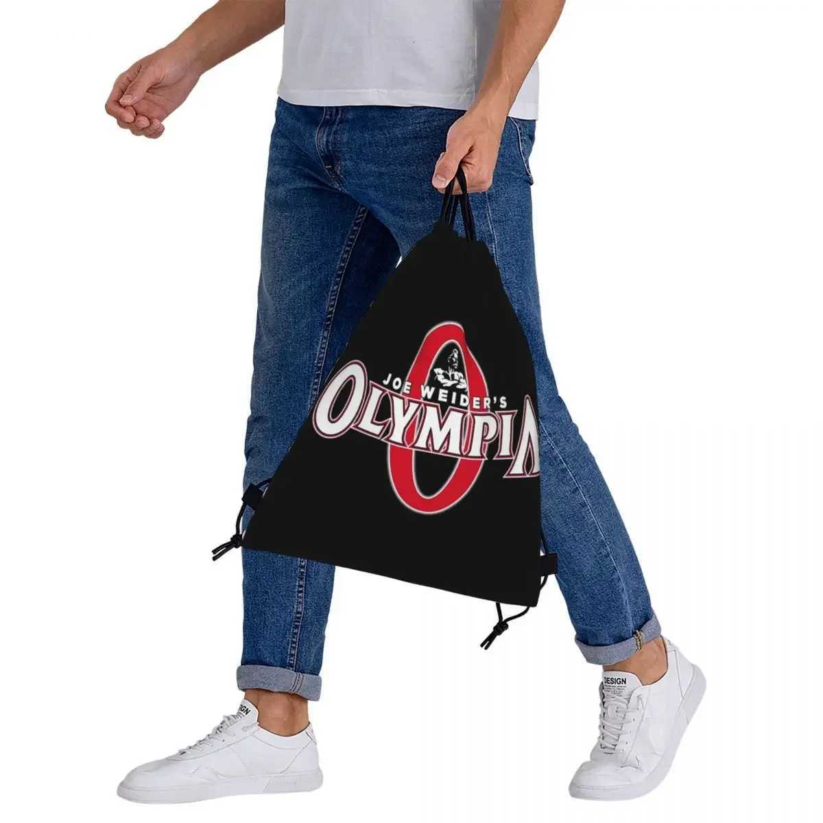 Future Mr OLYMPIA Motivations Backpacks Casual Portable Drawstring Bundle Pocket Sports Bag Book Bags For Man Woman SchoolW251113
