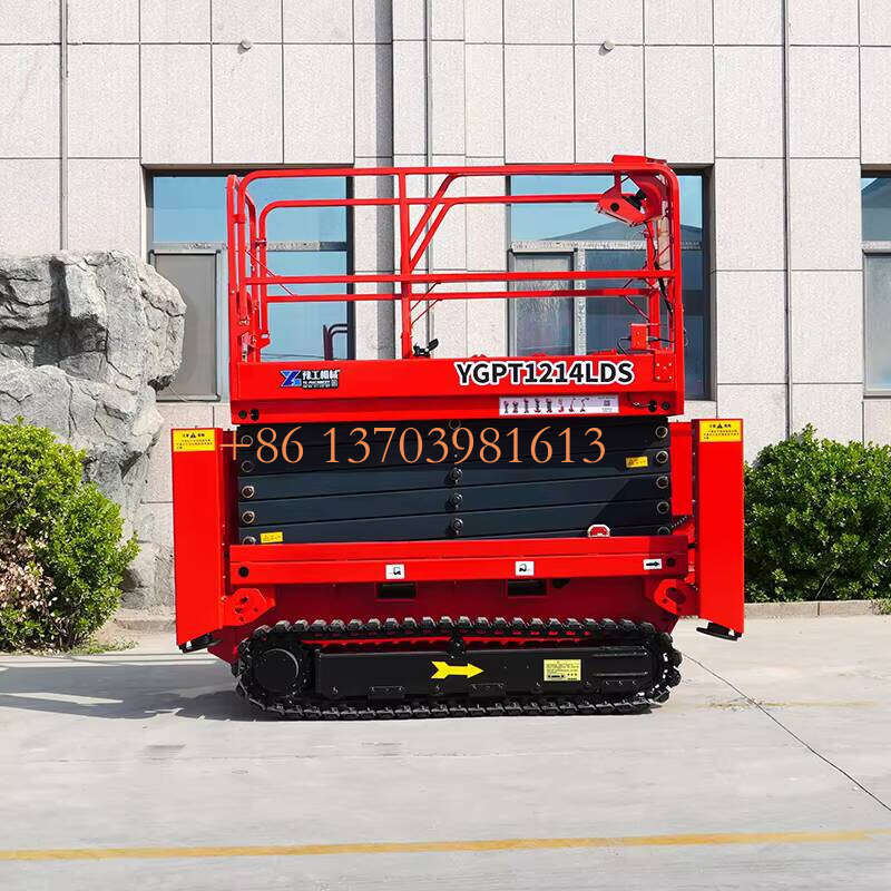 Cost-Effective wheel 10m 12m Portable Crawler Scissor Lift Hydraulic Outriggers Reliable Aerial Platform