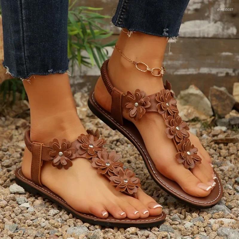 Sandals Women's Shoes 2025 High Quality Pinch Toe Fashion ral Beach Women Summer Plus Size Flat hurenlakeshoes hurenlakeshoes hurenlakeshoes