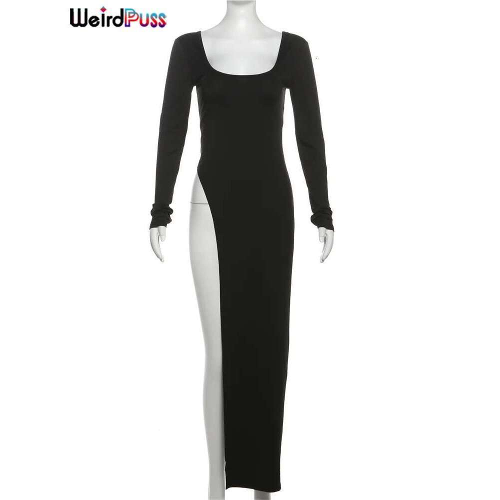 Nibber Classic Women Long Top Irregular Autumn Simple Temperament Trend Solid Street Casual Special Stretchy Chic Fit Tees