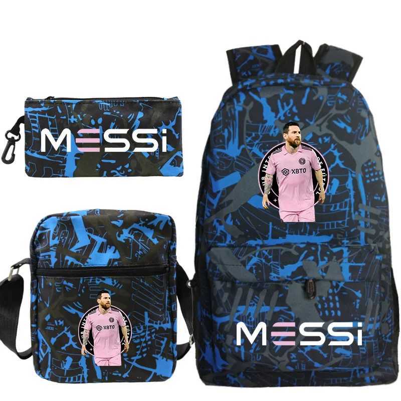 MINISO Messi Backpack High Capacity College Backpack Student backpack Women Men Laptop School Bags Travel Book BagW251113