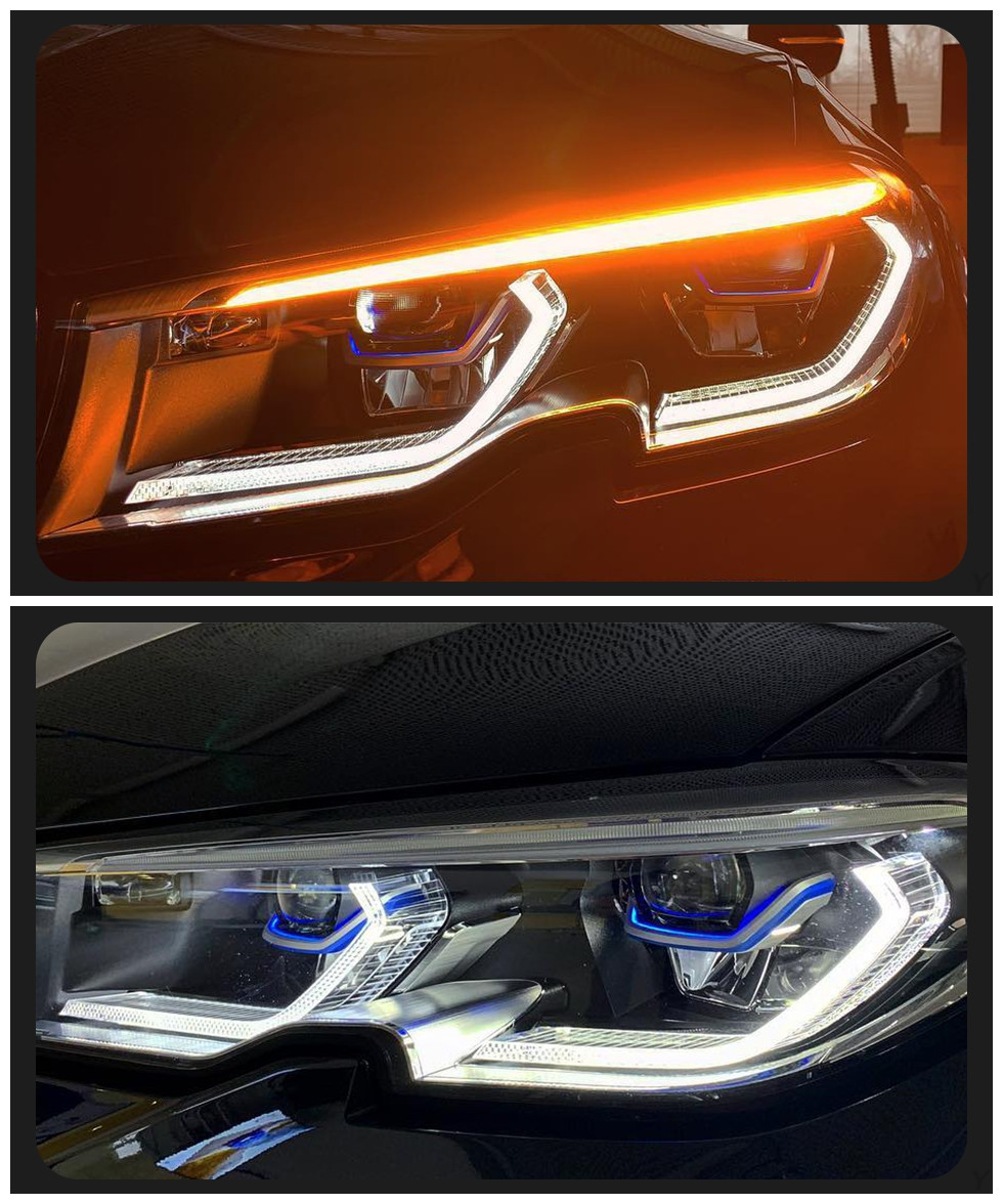 LED Headlight For BMW G20 G28 20 18-20 21 Upgrade Laser Style M3 LCI Daytime Lights High Beam Signal Lamp