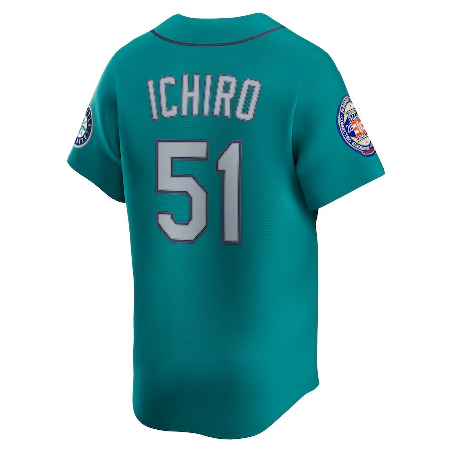 Custom Mariners Baseball Jersey Ken Griffey Jr. Julio Rodriguez JP Crawford Mitch Haniger Cal Raleigh Luke Raley Randy Arozarena Andres Munoz Ichiro S