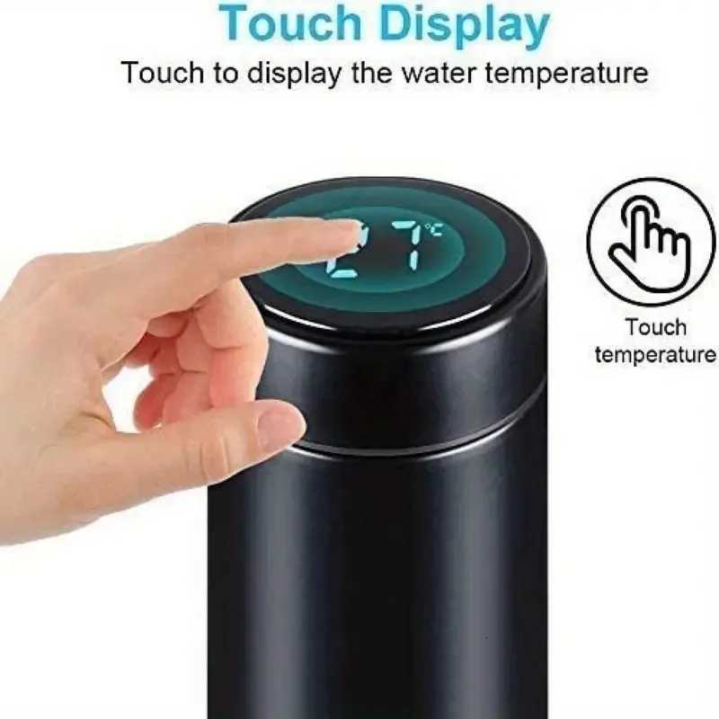 316Stainless Steel Smart Thermos Mug LED Temperature Display Touch Control InsulatedWater BottleTeaSeparation for Christmas Gift C251114