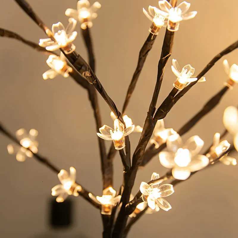20 Bulbs LED Cherry Blossom Flower Branch Lights Lamp Tall Vase Filler Twig Lighted Branch Christmas Wedding Decorative Lights M251114