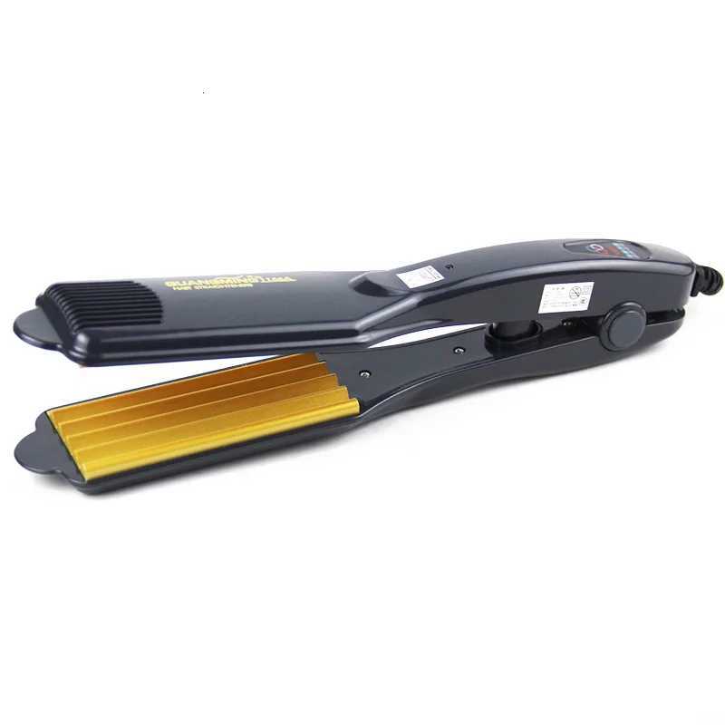 Professional Tourmaline Ceramic Corn Plate wave hair straighteners Fast Warm-up Crimper hair curler corrugated Iron styling toolT251114