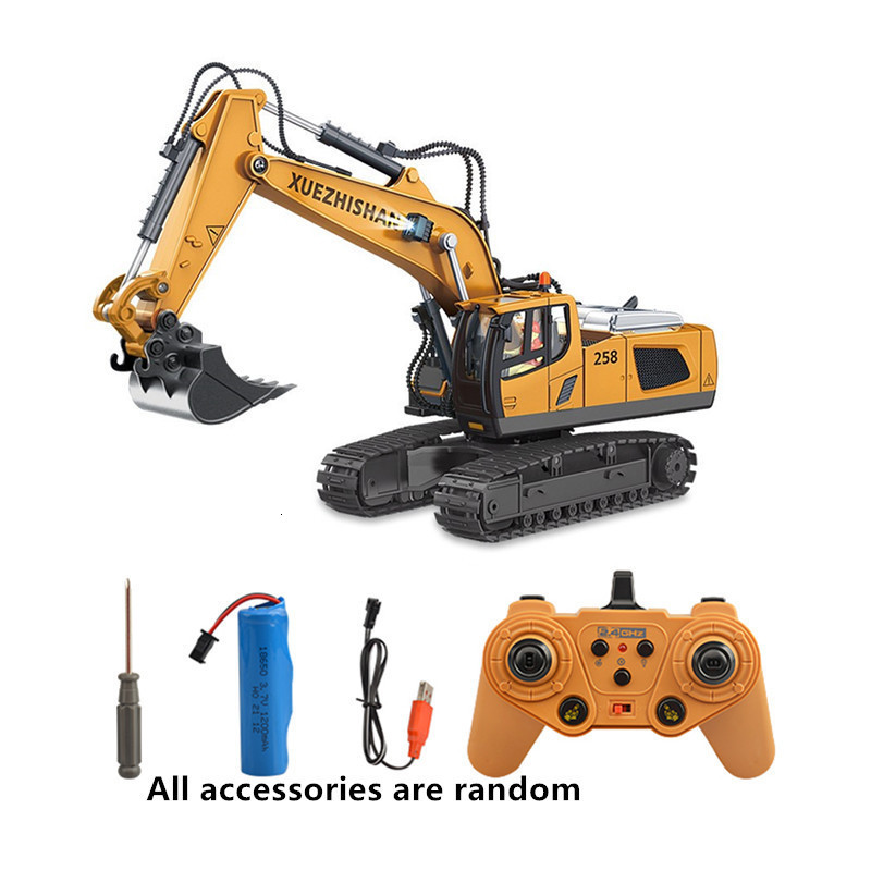 Remote Control Excavator Alloy Dump Truck Bulldozer Radio RC Car Construction Vehicle Toy Children Kids Gifts 250820