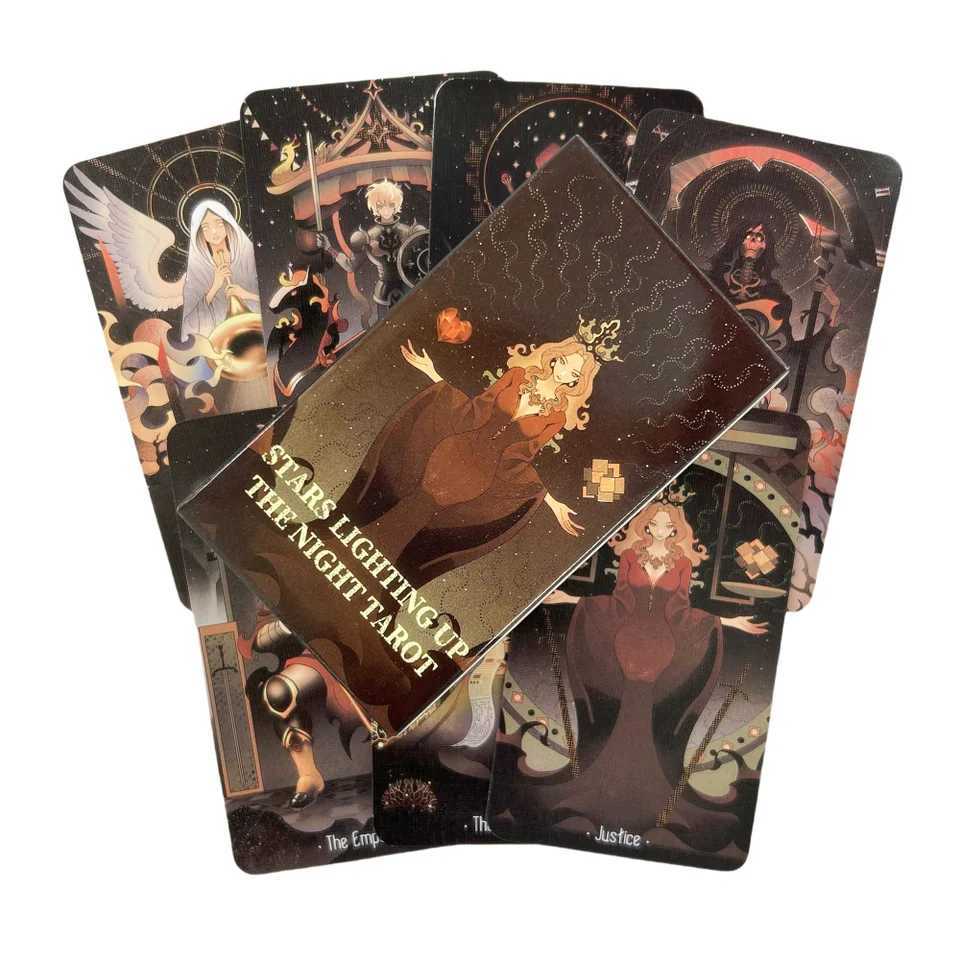 Stars Lighting Up the Night Tarot Cards A 80 Deck Oracle Cards Playing Game Cards C251114