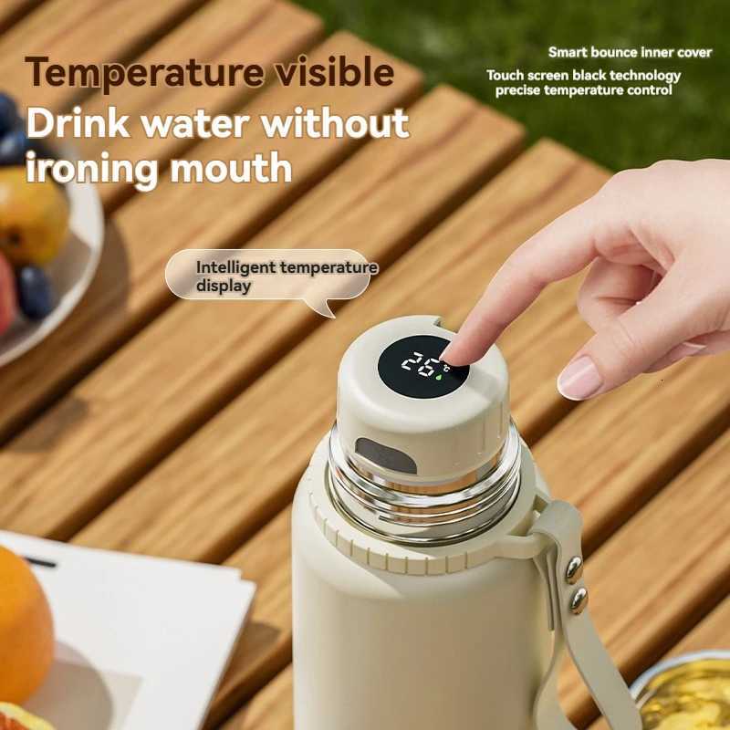 Thermos Water Bottle Insulated Bottles Vacuum Flasks Smart Bottles Stainless Steels Coffee Cups Thermos Flask Keep Hot And Cold C251114