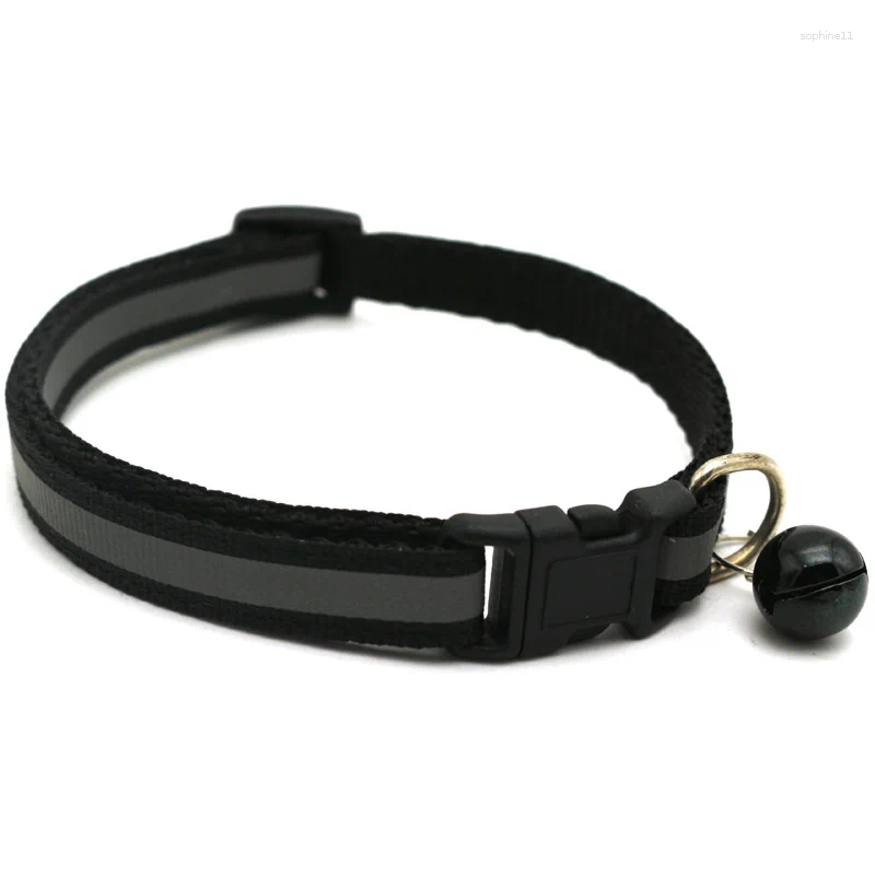 Update 100Pcs Pet Reflective Cloth Collar Cat Dog Bell Luminous