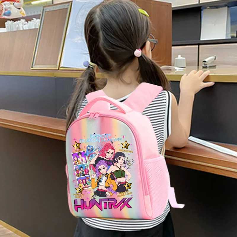 K-Pop Demon Hunters Backpack Rainbow Colors Student Backpackg KPop Anime Tiger HUNTR/X Rumi Mira Schoolbag Holiday Gifts Z251111