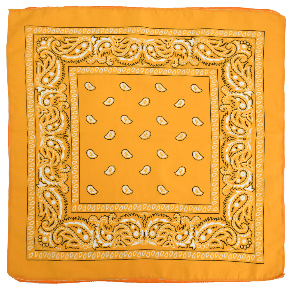 Custom Fashion Hip Hop Cotton Bandana Square Scarf 54cm*54cm Black Red Paisley Headband Printed For Women/Men/Boys/Girls