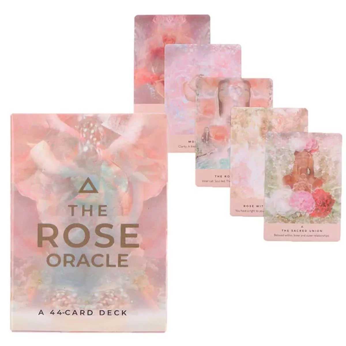 44-Card Deck The Rose Oracle Cards Dreamy Romantic Beautiful Design Pattern For Friends Holiday Gift Board Game Child Toys C251114