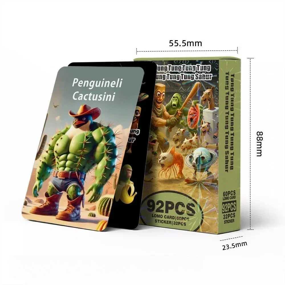 Various style Italian Brainrot Figures Game Cards and Toys Tralalerotralala Tung Sahur Collectible Cards for Kids C251114