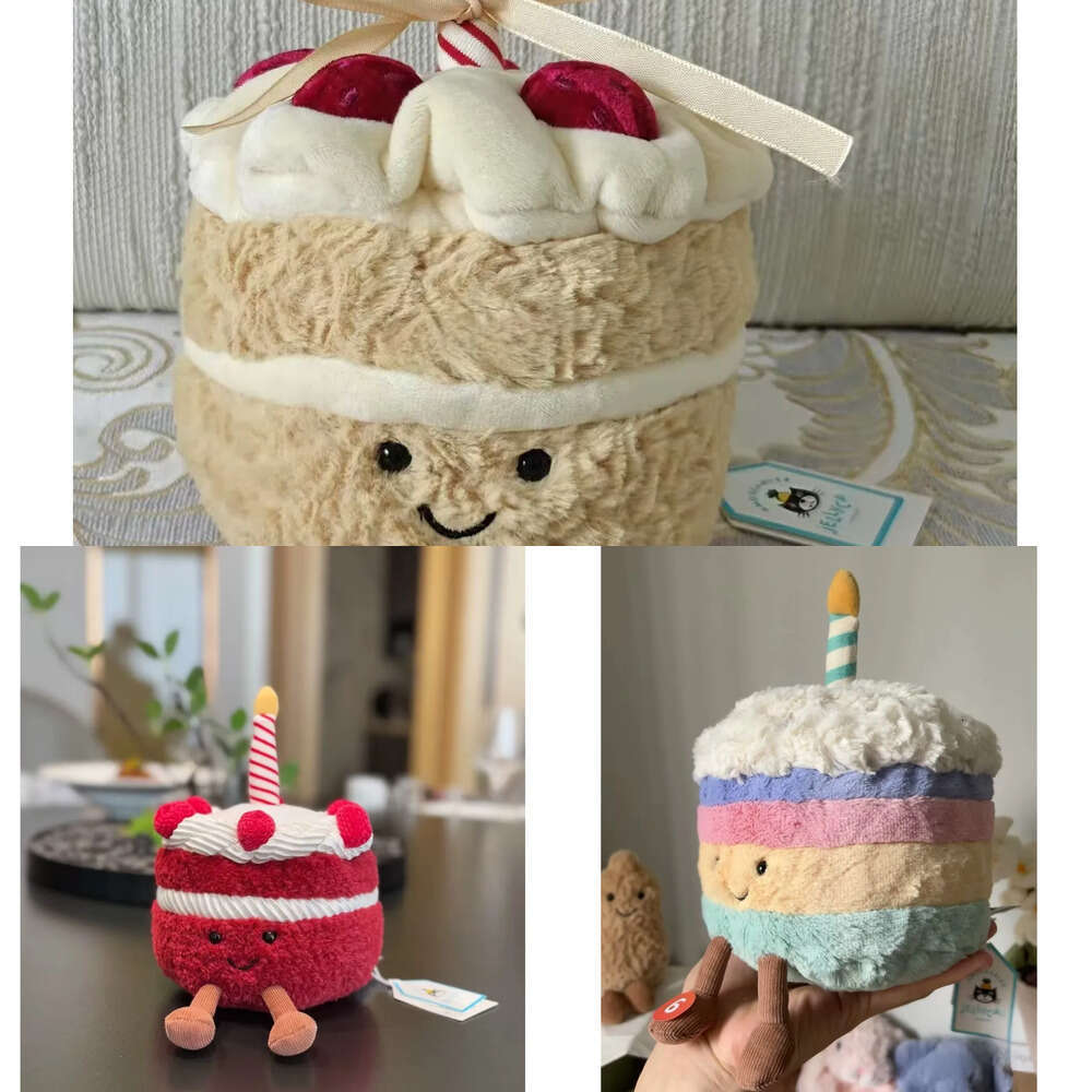 03 01 Dolls Jelly cat Plush Children toys Rainbow Birthday Stuffed Toy Amuseables Cheri Cake body pillow Soothing the Doll Gifts 623